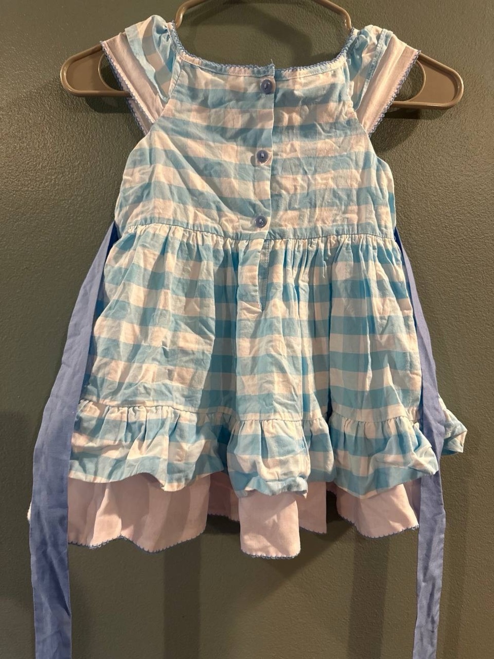 Well Dressed Wolf Summer Cheer Blue Check (Size:6) - Picture 4 of 4
